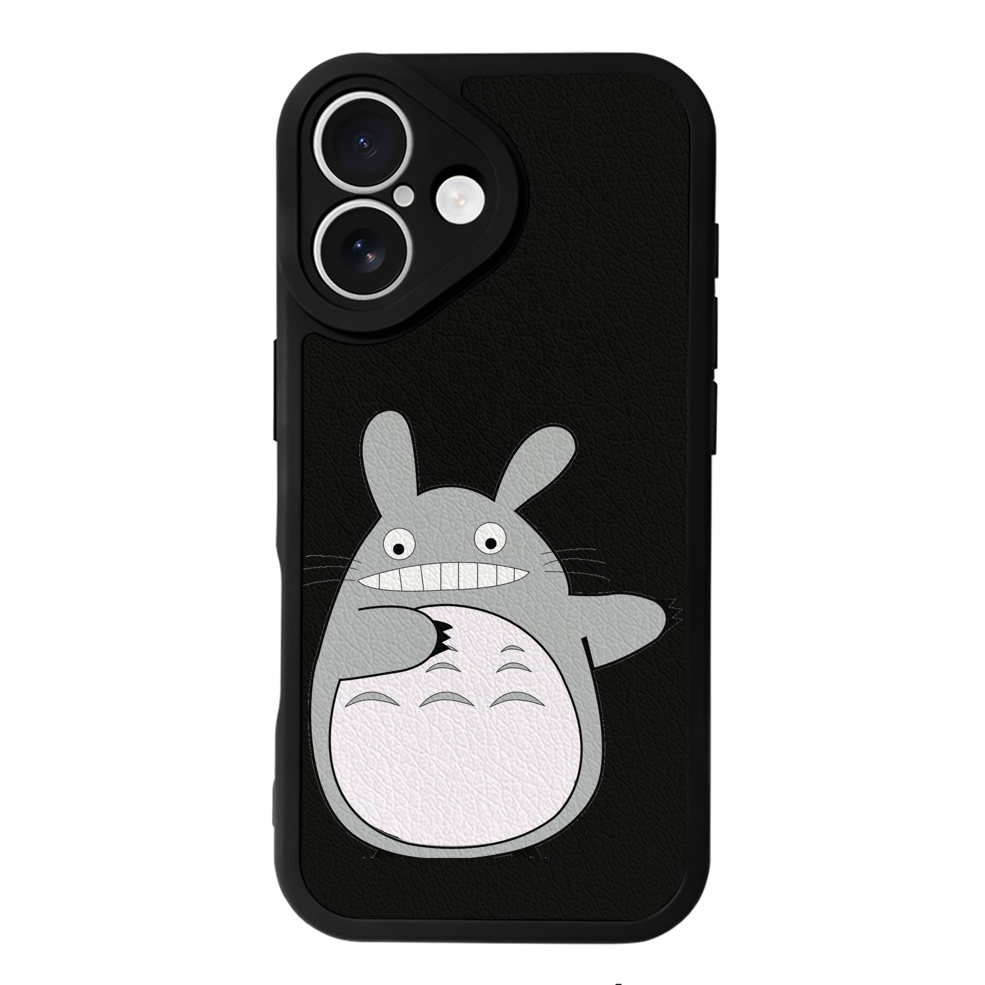 （画像用） となりのトトロ 草壁メイ 草壁サツキ My Neighbor Totoro Satsuki Kusakabe Mei Kusakabe 【iPhone 16シリーズ対応】シリコンスマホケース（レザー調） 材質：シリコン